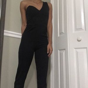 One shoulder jumpsuit
